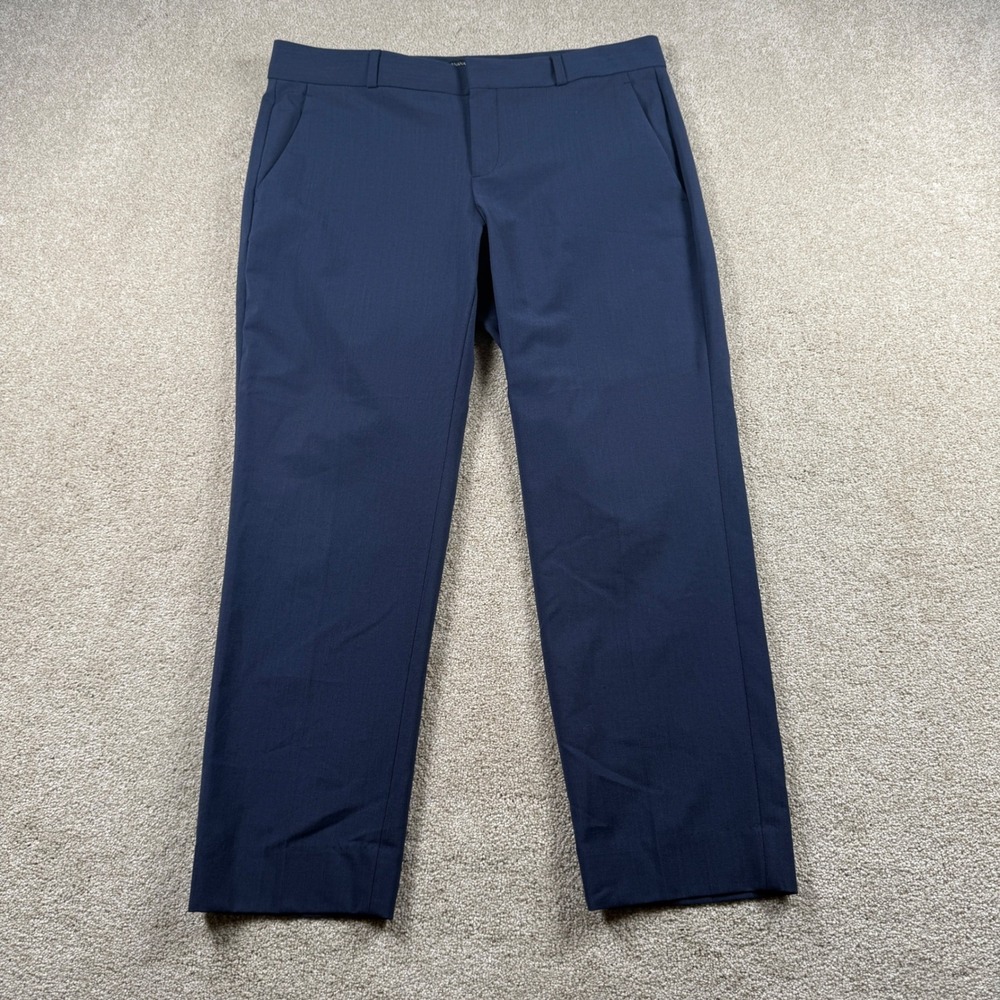 Banana Republic Avery Petite Navy Blue Italian Wool Dress Pants Size 6P